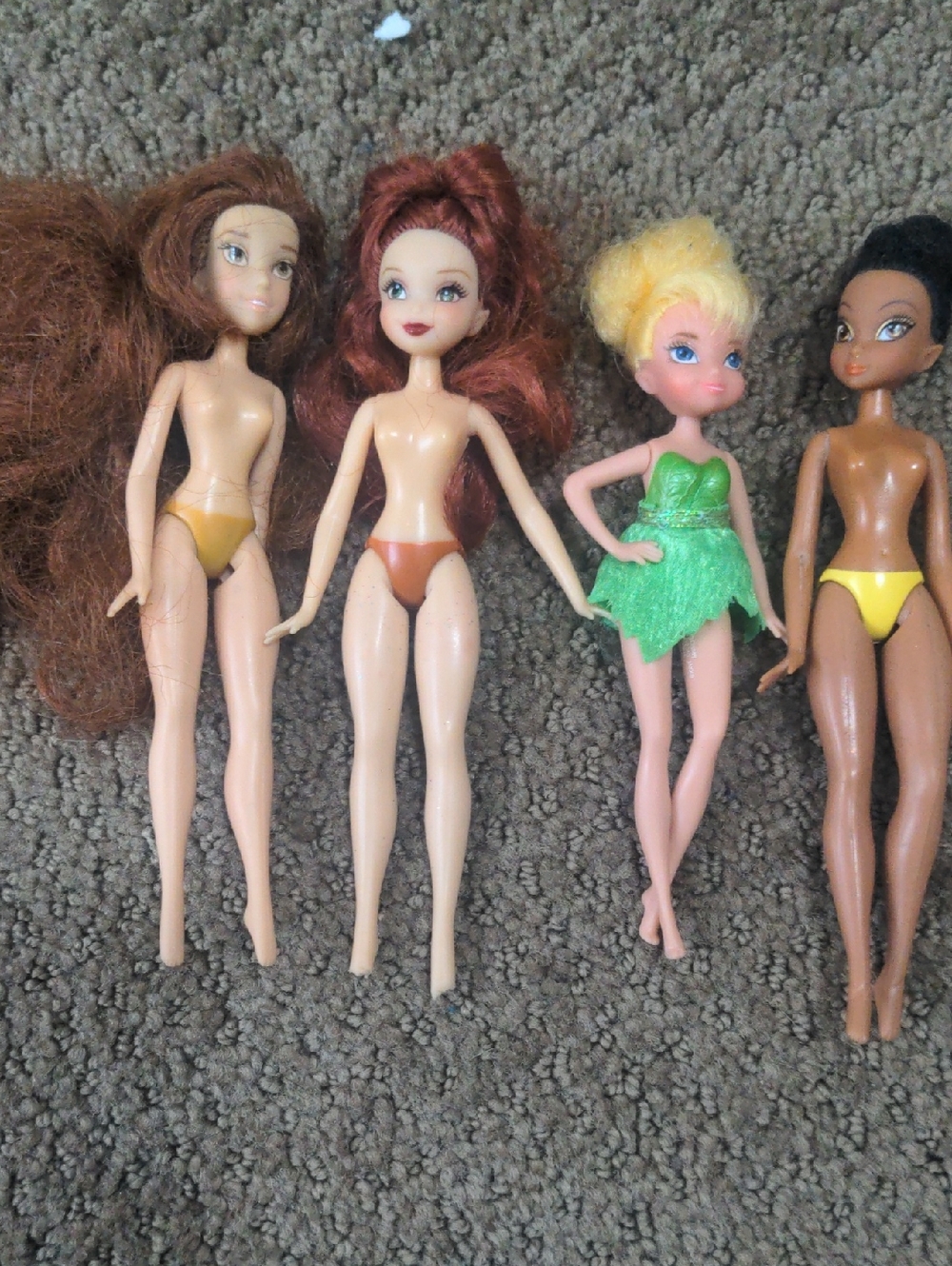 Mini Disney Fairies And Belle Doll Lot
